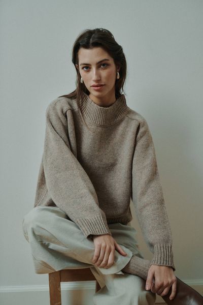 Hovedbilde Silje Pullover Light Brown Melange