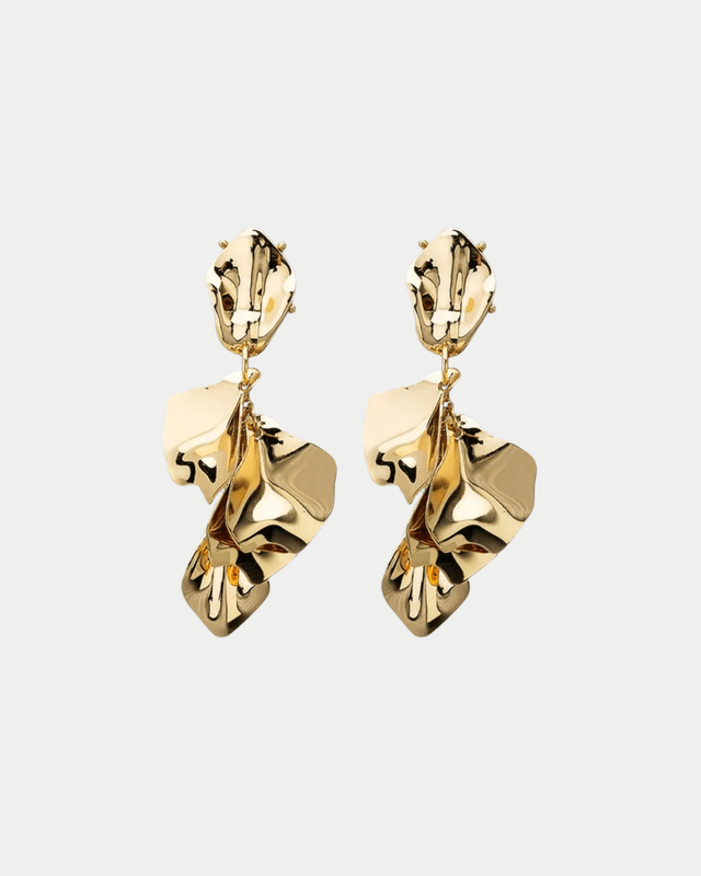 Leaf Øredobber Gold