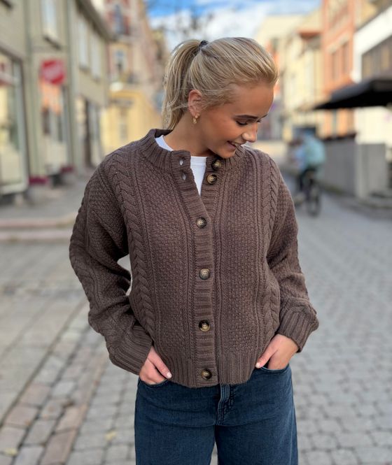 Hovedbilde Heather Knit Cardigan Dark Dun