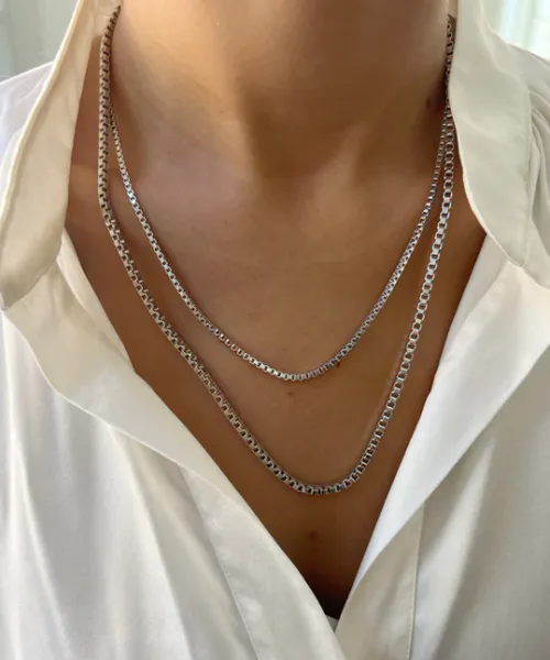 Hovedbilde Signature Stack Venezia Chain Silver