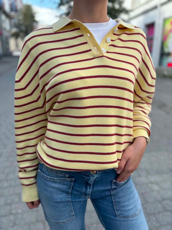 Adanne Polo Yellow/Rust