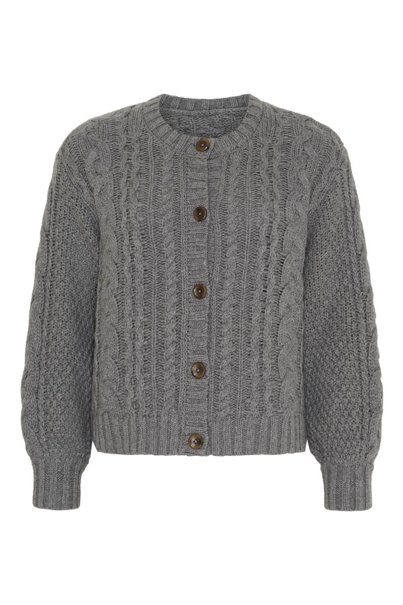Dahlia Cable Knit - Cold Grey
